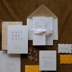 Echantillon Faire-part mariage - Collection Lemon