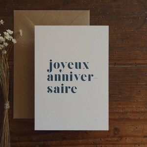 Carte joyeux anniversaire