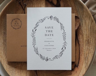 Save the date - Collection Herbier mariage