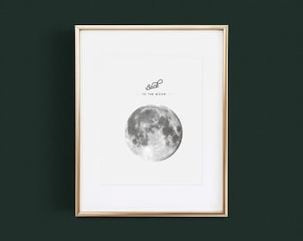 Back to the moon Wall Art