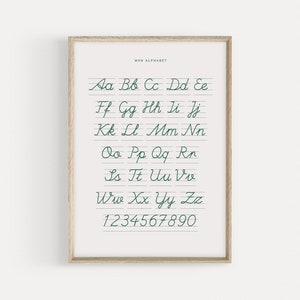 Alphabet poster for kids room