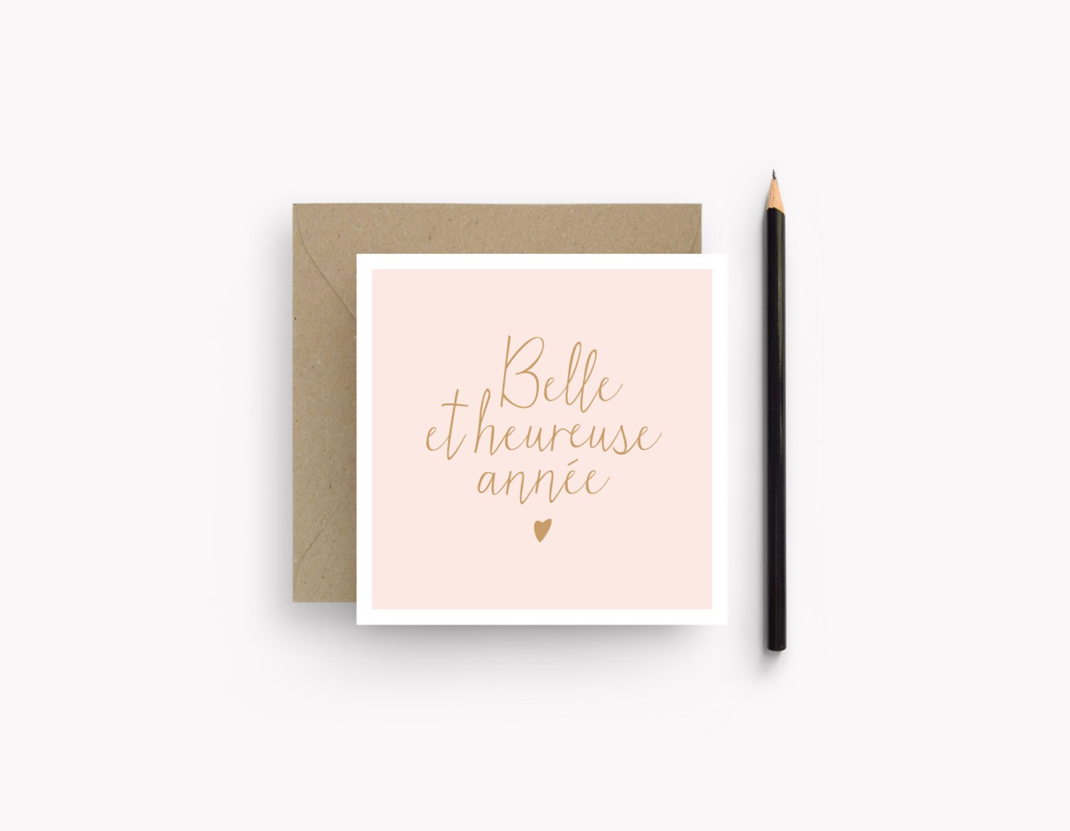 Greeting card french quote