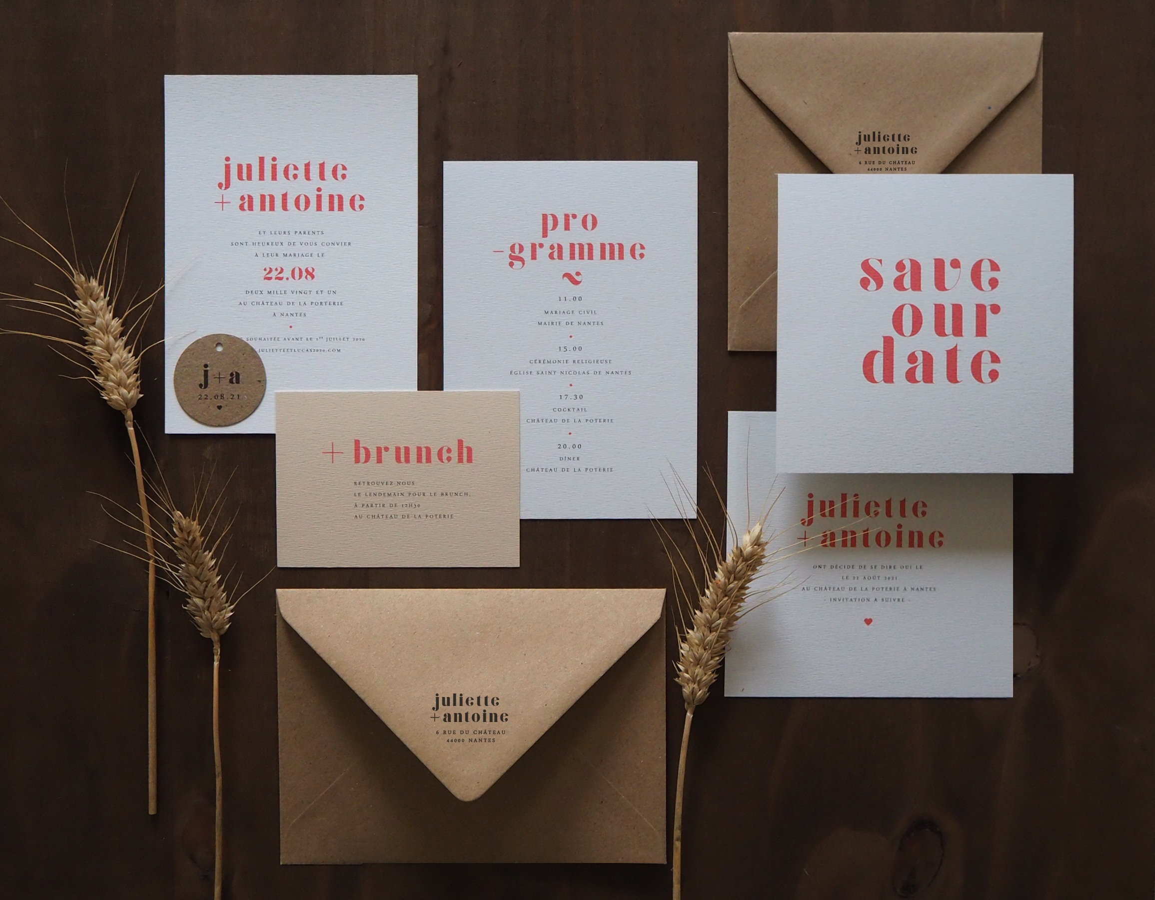 Carton d invitation d ner Collection mariage Rouge Amour Carton d invitation d ner Collection mariage Rouge Amour