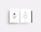 Birth announcement "Archibald", set of 10
