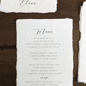 Menus Collection Organique - Échantillon