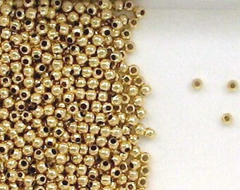 Lot 1,000× Brass Spacer Bead Round Rose Gold 3mm Jewelry Finding Loose Craft DIY