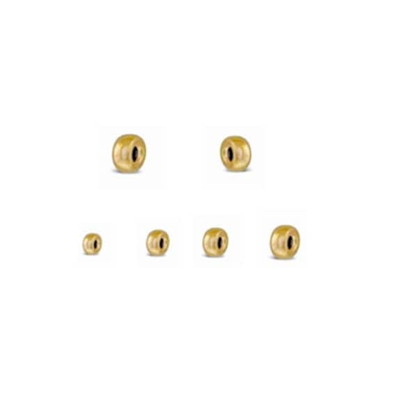 14/20 Gold Filled Donut Beads, 3mm 4mm 5mm 6mm 8mm, 14k Rondell Beads, DIY Craft Supplies
