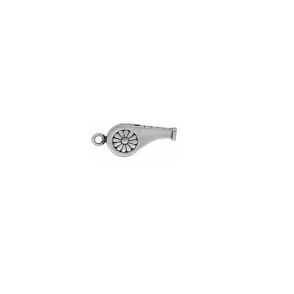 Whistle Charm, Sterling Silver, Toy Charm, Whistle Jewelry