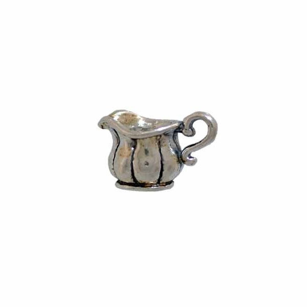 Water Pitcher Charm Sterling Silver, Pitcher Jewelry