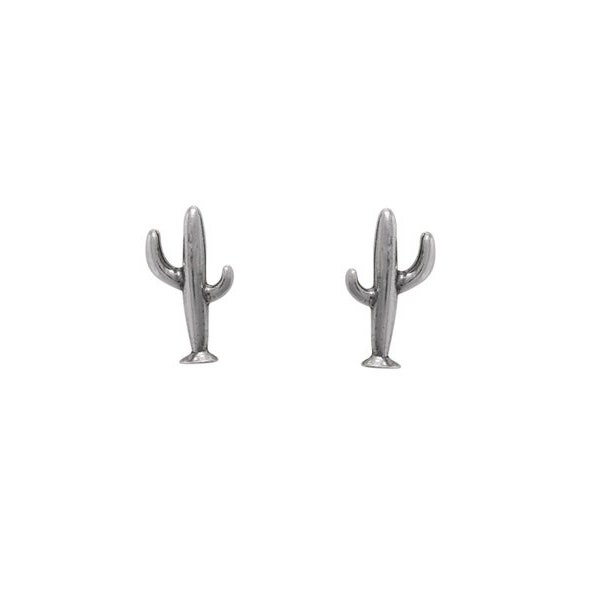 Cactus Earrings | Saguaro Cactus Stud Earrings Sterling Silver | Cactus Jewelry | Desert Jewelry