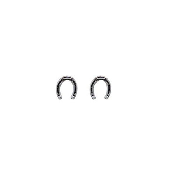 Horseshoe Earrings, Horse Shoe Stud Earrings Sterling Silver, Cowgirl Jewelry, Luck Jewelry