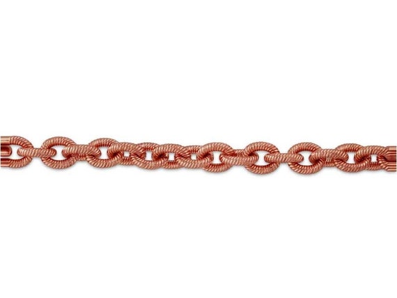 Pure Solid Copper Cable Chain 5 & 3 MM Raw Bulk Jewelry Making Supplies  Necklace