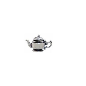 Teapot Charm Sterling Silver, Teapot Jewelry, Tea Party Charms