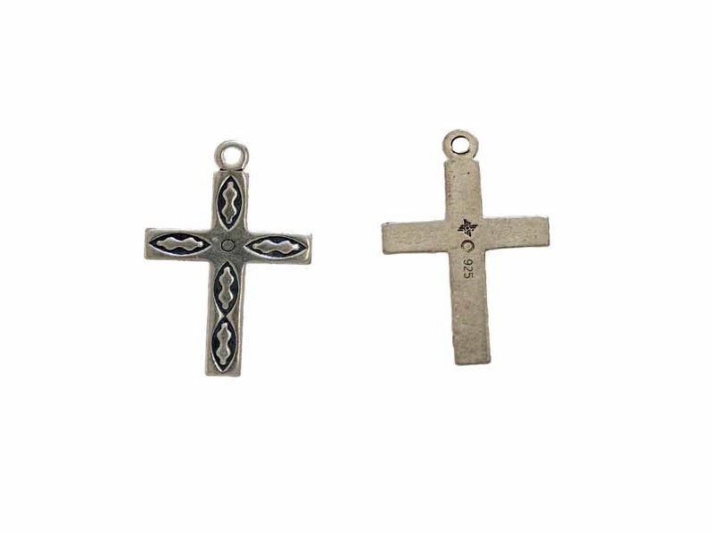 Latin or Roman Cross Silver Charm for 