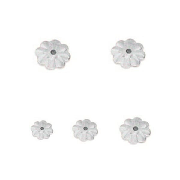 Sterling Silver Bead Caps, 4mm, 5mm Silver Floral Bead Caps, Silver Bead Supply