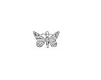 Butterfly Charm Sterling Silver, Butterfly Jewelry, Butterfly Charm for Jewelry Making