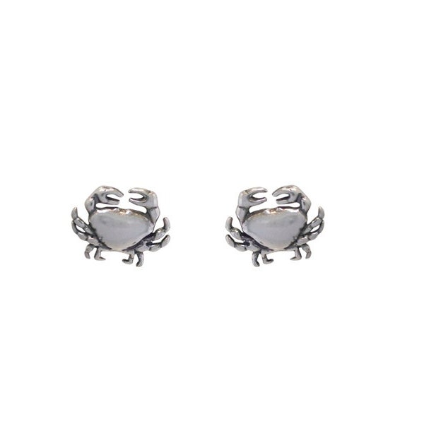 Crab Earrings | Crab Jewelry | Crab Stud Earrings Sterling Silver | Sea Life Jewelry | Crab Jewelry
