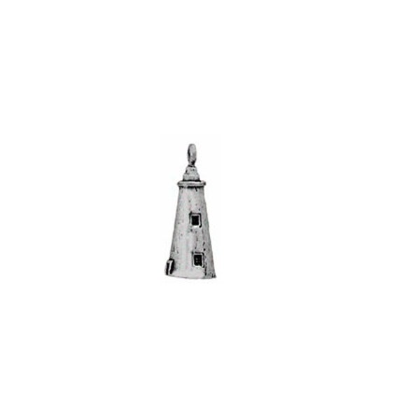 Ocracoke Island Lighthouse Charm Sterling Silver | Seashore Jewelry | Landmark Jewelry