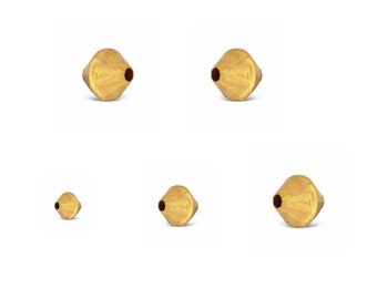Gold Filled Double Cone Beads, 3 mm Bicone Spacer Beads, DIY Craft Supplies