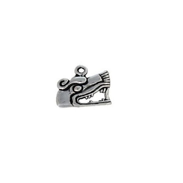 Mayan Charm Sterling Silver, Dragon Jewelry, History Jewelry