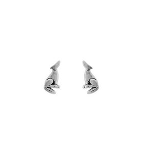 Southwestern Howling Coyote Sterling Silver Stud Earrings - Coyote Jewelry