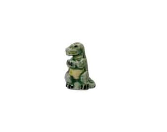 T Rex Beads| Hand Painted Beads | Tyrannosaurus Rex Jewelry| Dinosaur Jewelry | Peruvian Ceramic Beads