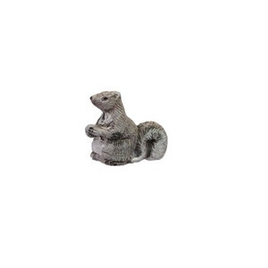 Squirrel Ceramic, Peruvian Hand Painted Beads, Squirrel Jewelry