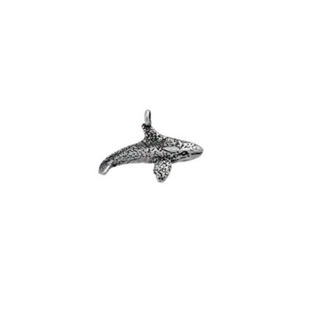 Orca Whale Charm Sterling Silver, Orca Charm, Orca Jewelry, Whale Charm