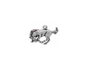 Bucking Bronco Horse Charm Sterling Silver| Horse Jewelry