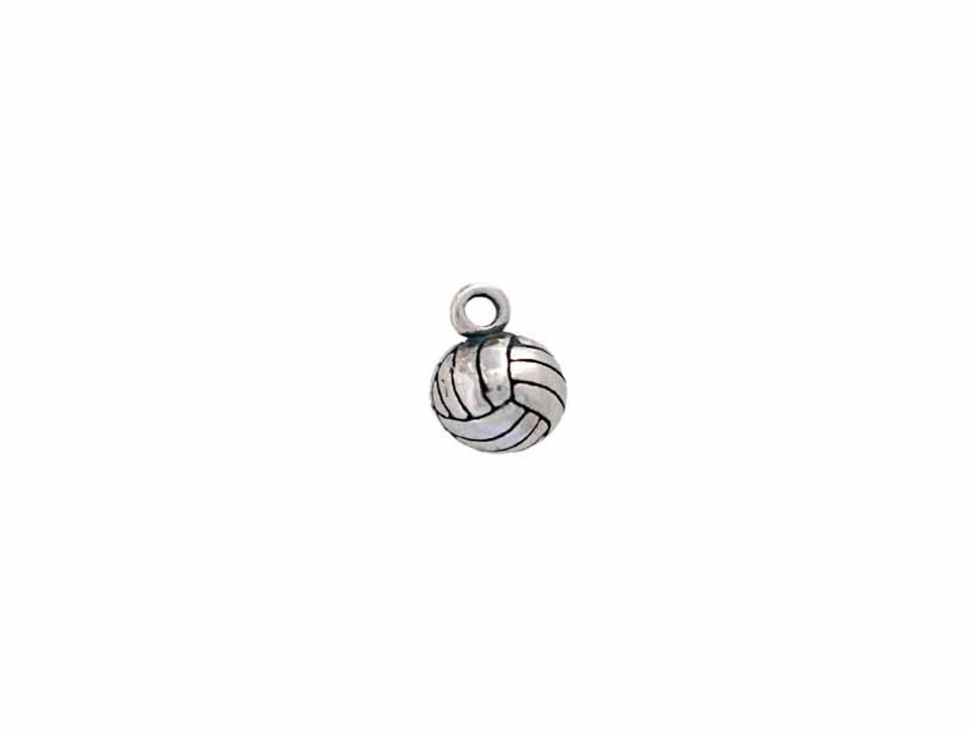 Volleyball Charm Sterling Silver, Sports Jewelry, Volleyball Jewelry Etsy