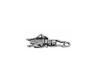 Grasshopper Charm Sterling Silver | Insect Jewelry | Grasshopper Jewelry