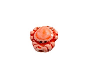 Crab Beads, Crab Jewelry, Sea Shore Jewelry, Peruvian Ceramic Beads