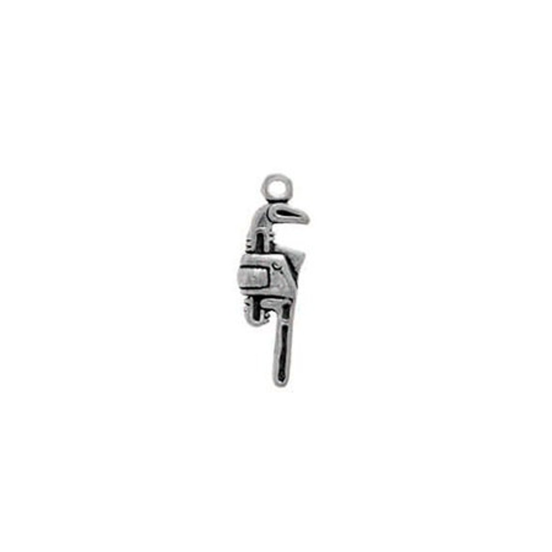 Pipe Wrench Charm Sterling Silver, Plumber Jewelry, Tool Jewelry Etsy