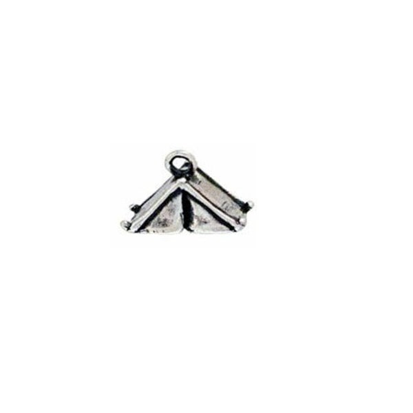 Tent Charm Sterling Silver, Camping Tent Charm, Camping Jewelry