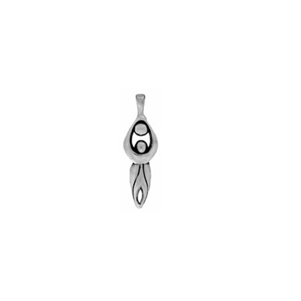 Moon Goddess Pendant, Sterling Silver, Goddess Pendant, Goddess Jewelry