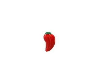 Chili Pepper Beads, Choice of Color, Beads from Peru, Food and Cooking Jewelry