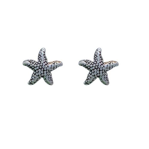 Starfish Stud Earrings Sterling Silver | Starfish Earring | Starfish Jewelry