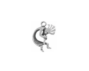 Kokopelli Charm Sterling Silver | Southwestern Jewelry