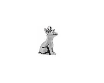 Chihuahua Charm, Sterling Silver, Dog Jewelry