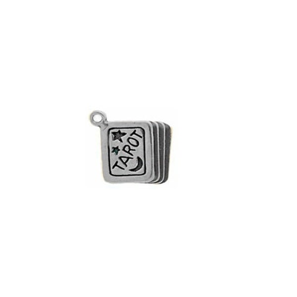 Tarot Card Charm Sterling Silver | Tarot Jewelry | Fortune Telling Jewelry, Sacred Symbols Jewelry