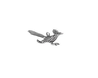 Roadrunner Charm Sterling Silver, Road Runner Jewelry, Desert Jewelry