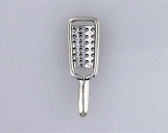 Sterling Silver 3-D Handheld Cheese Grater Charm