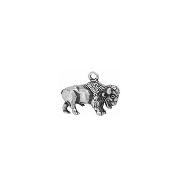 Buffalo Charm Sterling Silver | American Bison Jewelry | Buffalo Jewelry