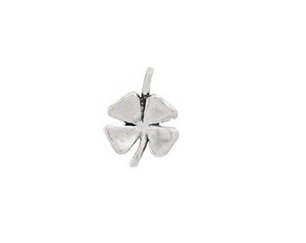 Four Leaf Clover Charm Sterling Silver | Irish Jewelry | Four Leaf Clover Jewelry