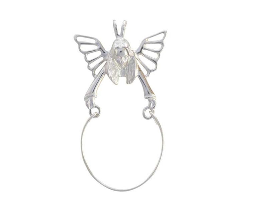Angel Charm Holder Sterling Silver Charm Holder Necklace Etsy