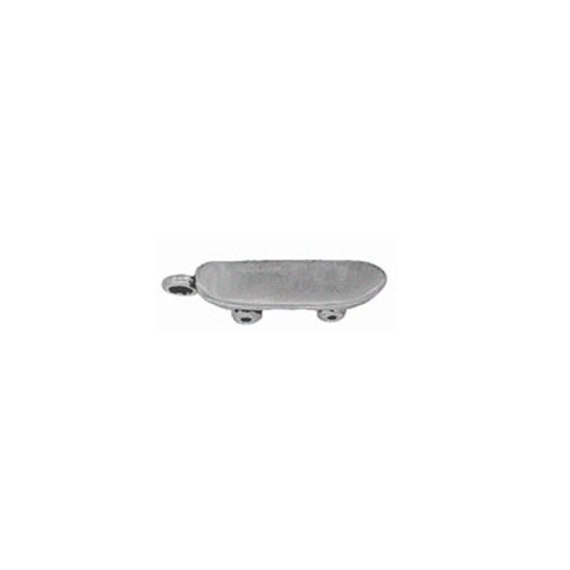 Skateboard Charm Sterling Silver Skateboard Jewelry Skateboarder