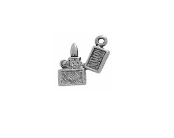 Breloque briquet en argent sterling, bijoux allume-cigare