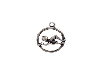 GiftJewelryShop Olympics Womens 400m Freestyle Swimming with God All Things are Possible Religious Dangle Charm GiftJewelryShop Olympics Womens 400m Freestyle Swimming with God All Things are Possible Religious Dangle Charm