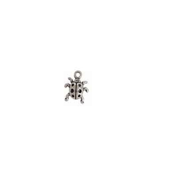 Ladybug Charm Sterling Silver | Ladybug Jewelry |Garden Jewelry