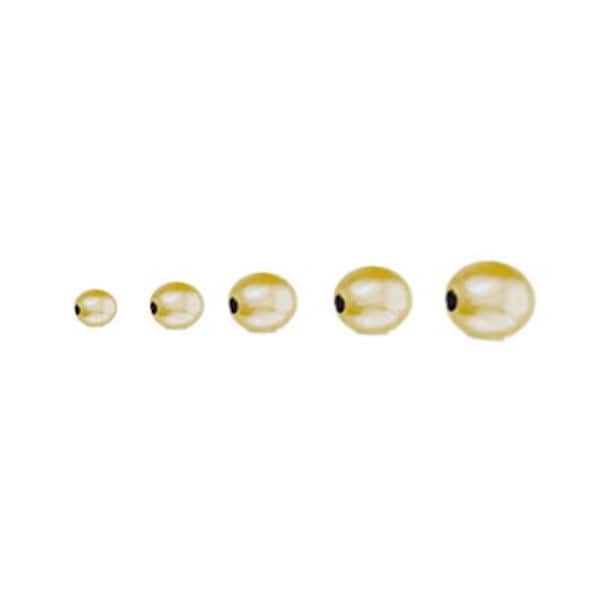 14/20 Gold-Filled Round Beads, 2mm,2.5mm,3mm,4mm,5mm,6mm, 8mm, 10mm,12mm Round Seamless Beads, DIY Craft Supplies